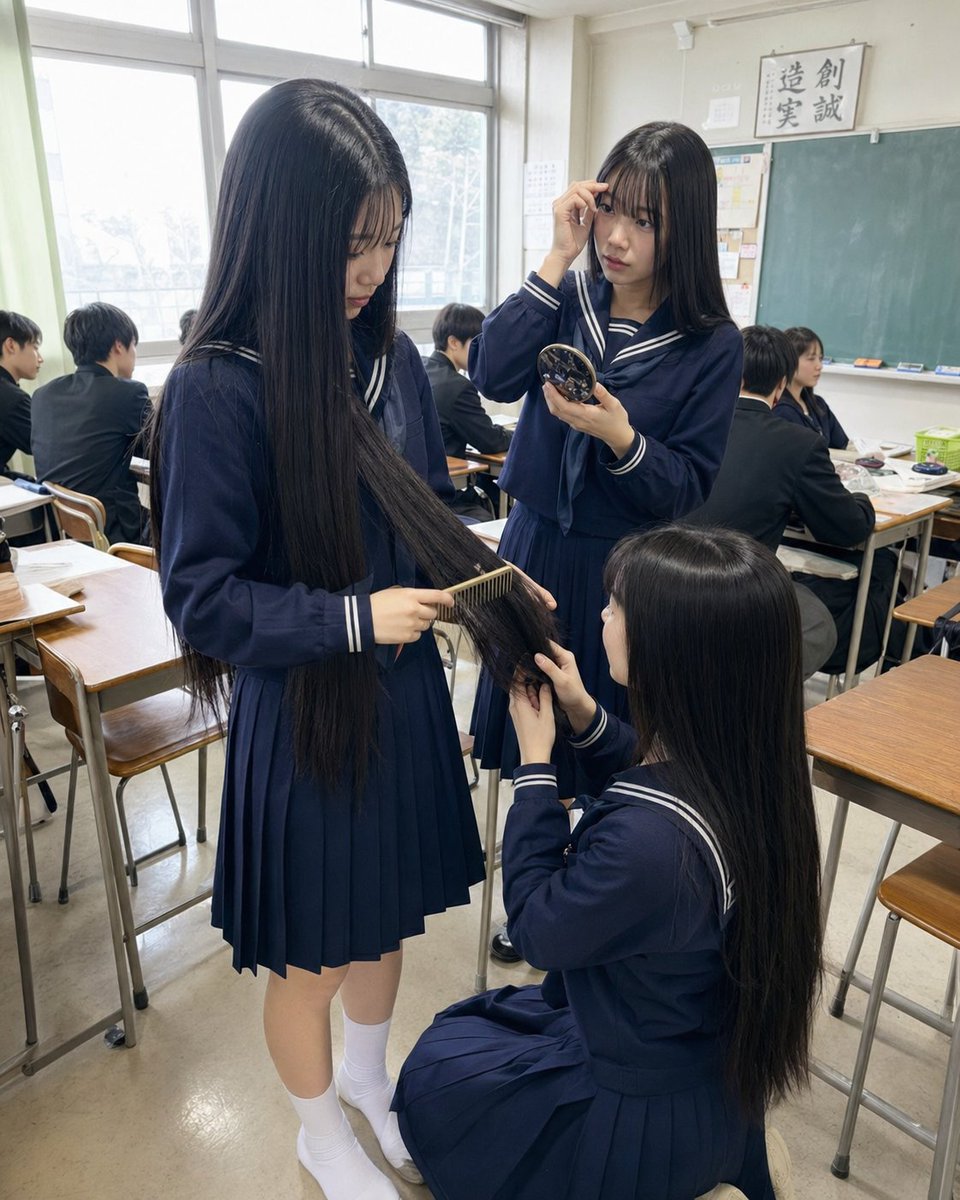 Japanese classroom schoolgirl: GPT Image 2 prompt AI image prompt result