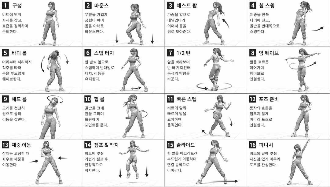 4x4 grayscale 3D character grid: GPT Image 2 prompt AI image prompt result