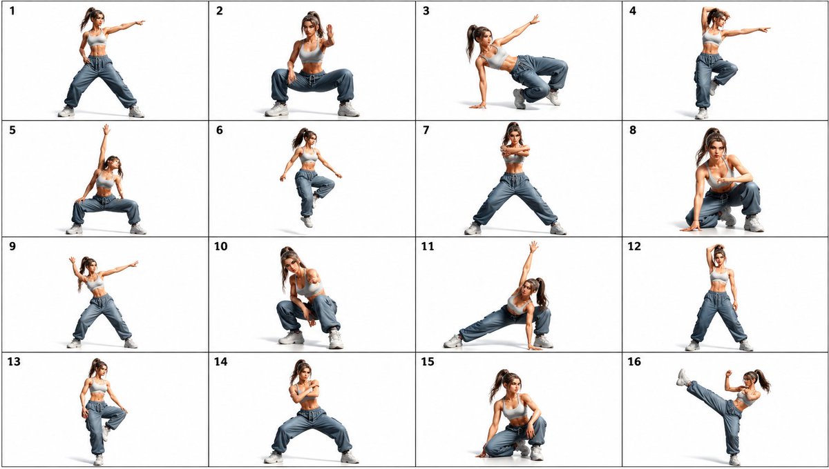 Photoreal dance pose reference: GPT Image 2 prompt AI image prompt result
